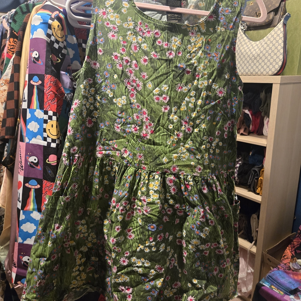 Nooworks Green Floral Dress